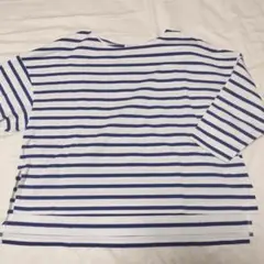 ストライプ柄 五分袖 Tシャツ 38