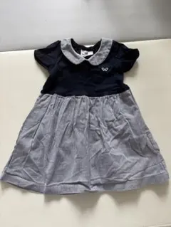 parentsdream 襟付きワンピース 90cm ネイビー