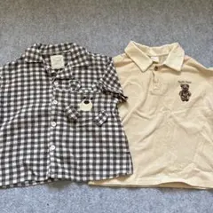 半袖シャツ ポロシャツ 2点セット　90