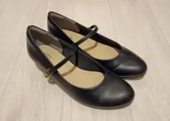 ALETTA 24.0cm ストラップパンプス 3.5cm 黒 美品のサムネイル