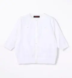 CABaN ファインポリエステル ハーフスリーブポケットカーディガン S