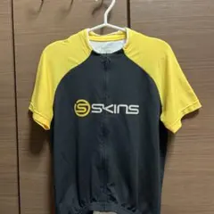 SKINS サイクルジャージ 半袖 ブラック イエローのサムネイル
