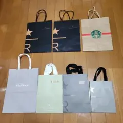 スターバックス紙袋5枚（小1含む）とTEAVANA紙袋2枚セット