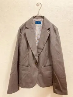 レディース ジャケット 茶色 Mサイズ 春 秋 アウター 羽織り 通勤向け