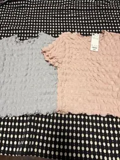 GU シャーリング 半袖Tシャツ 2色セットのサムネイル