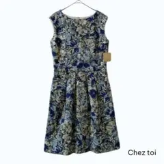 タグ付き Chez toi 花柄 ノースリーブワンピース Mのサムネイル