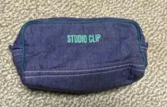 STUDIO CLIP ダークブルー ポーチ　未使用品