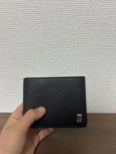 dunhill 二つ折り財布 小銭入れ付き 黒