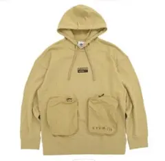 アディダス adidas パーカー プルオーバー メンズ Mサイズ　ベージュ