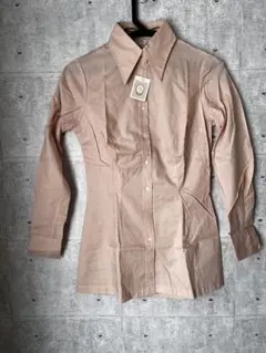 ☆訳あり美品【薄ピンクベージュ長袖シャツ】ブラウス/Sサイズ/レディース/綺麗/