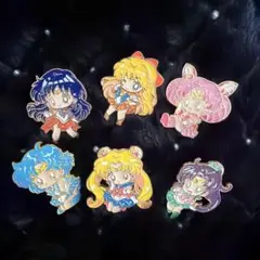 ピンバッジ　6個セット　セーラームーン