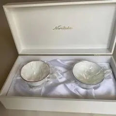 Noritake ティーカップ2個セット　赤青