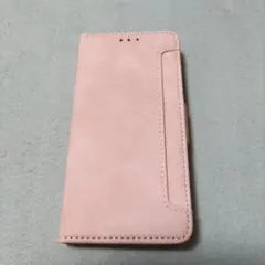 手帳型スマホケース ピンク 4ポケット