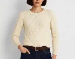 美品✨ラルフローレン定番ケーブル編みコットンセーター
