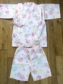 KidsForet 花柄 浴衣上下セット 130