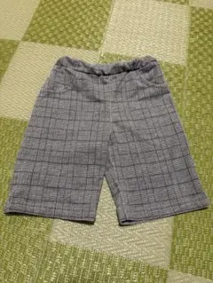 チェック柄 ハーフパンツ 半ズボン 110cm