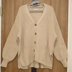 【ITEMS】美品◇カタアゼボリュームニットカーディガン