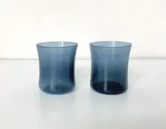 itidia グラス 2個セット オレンジ 黒 - メルカリ