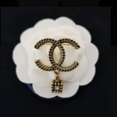 【CHANEL】ココマーク ブローチ チェーンモチーフのサムネイル