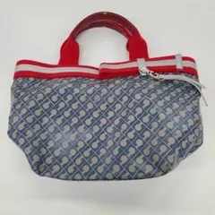 GHERARDINI トートバッグ 総柄 レッド　ナイロン　軽量のサムネイル