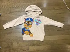 パウパトロール　フード付きパーカー 5-6Y ベージュ　NEXT 裏起毛