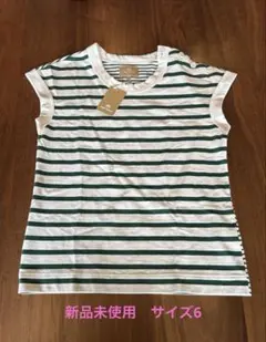Nigel Cabourn 半袖Tシャツ 6号 ホワイト/グリーンのサムネイル