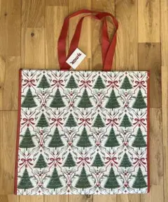TJMAXX　エコバッグ　ショッピングバッグ クリスマスツリー柄