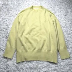 美品 ギャルリーヴィー ゆったり ウールカシミヤ ビルドネックプルオーバー