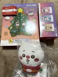 【新品】ちいかわ エニマイくじ D賞&キャンドルセット&ウッドツリー&おまけ付き