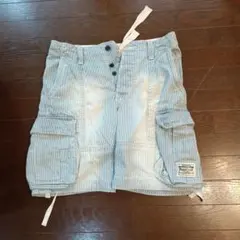 Purple & Yellow ヒッコリー カーゴショートパンツ 30のサムネイル