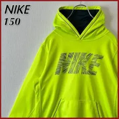 【良品】 NIKE ナイキ ビッグロゴ プルオーバーパーカー キッズ 150