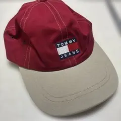 TOMMY JEANS トミージーンズ　キャップ 帽子　赤のサムネイル