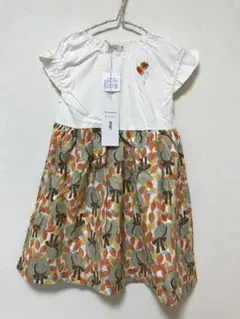 ☆新品未使用☆la poche biscuit ぼうし半袖ワンピース110cmのサムネイル