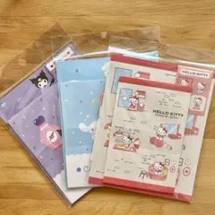サンリオ　レターセット　ハローキティ　クロミ　シナモロール