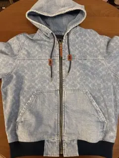 COACH シグネチャー デニム ジップ アップ ジャケット Sサイズ　美品