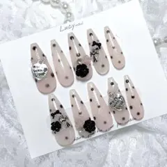 ネイルチップ ハンドメイド ロング