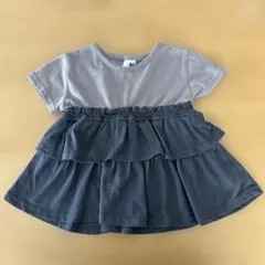 フリル付きトップス　グレー系のサムネイル
