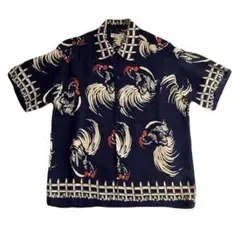 【SUN SURF／サンサーフ】ルースター柄アロハシャツ Sサイズのサムネイル