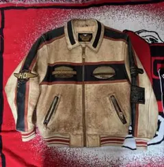 80s Harley-Davidson 刺繍 レザージャケット L スタジャン - メルカリ