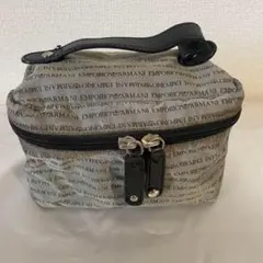 エンポリオアルマーニ ポーチ バニティ グレー 化粧入れ 化粧ポーチ 小物入れ