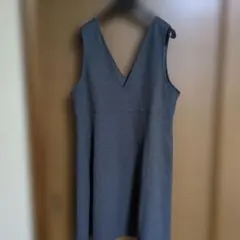 ユニクロ ブラッシュドジャージージャンパースカート（標準丈）グレー 3XL