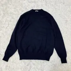 【美品】GU ネイビー クルーネック ニット セーター