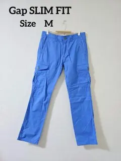 【ギャップ】カジュアルパンツ 青 サイドポケット付き