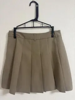 GU プリーツスカート ベージュ M