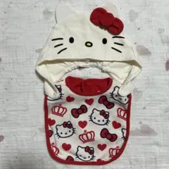 ハローキティ スタイ・よだれかけセット　帽子付き