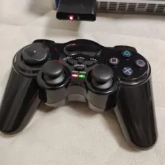 ワイヤレスゲームコントローラー ブラックプレステ2用ジャック品