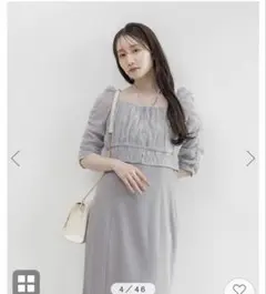 マルチWAYトップス付きキャミワンピース ブルー　RANDA パーティードレス