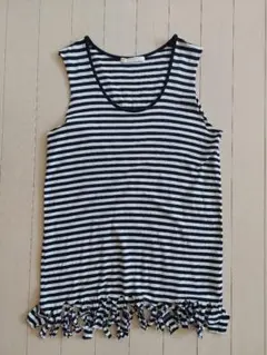 お値下げ L LOWRYS FARM ボーダー タンクトップのサムネイル