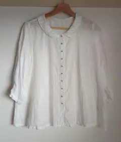 ネストローブ nest Robe リネン ギャザー シャツ ブラウス 麻 - メルカリ