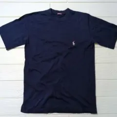 POLO ポロ ネイビーTシャツ Sサイズ ワンポイントロゴ